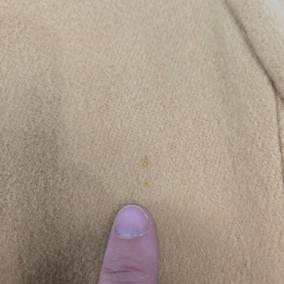 Vintage 60s Davis of Boston Tan Camel Wool Double Breasted Mod Coat Size Medium - Picture 14 of 16